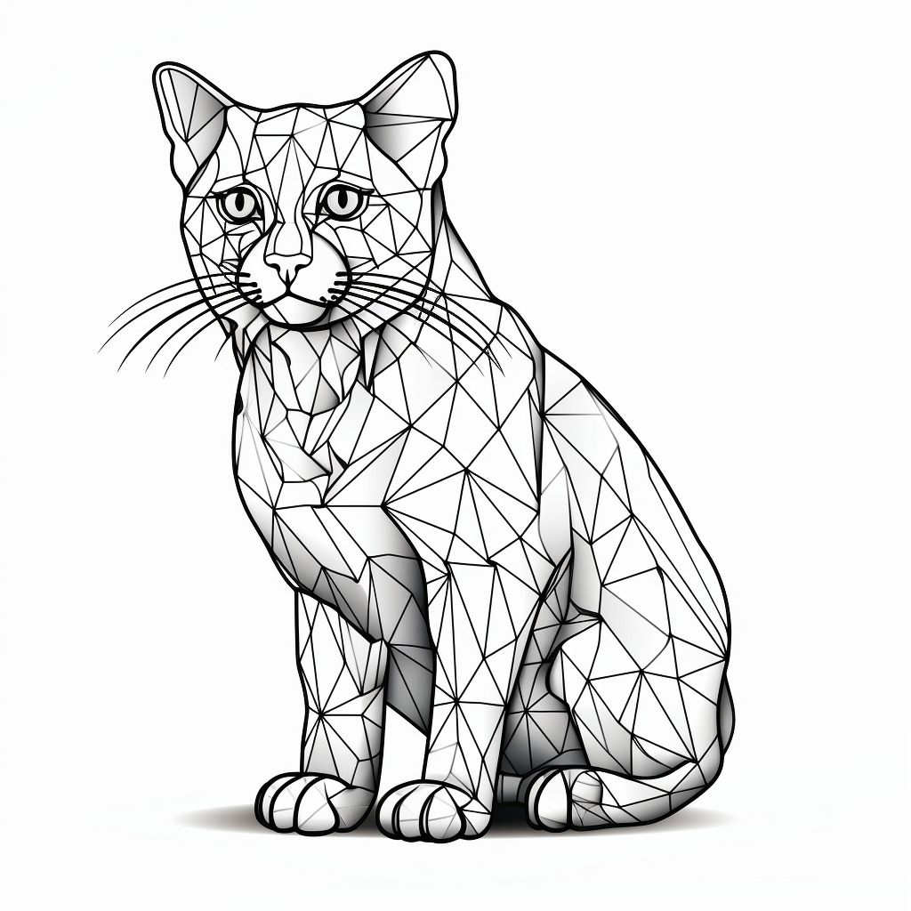 cat coloring page